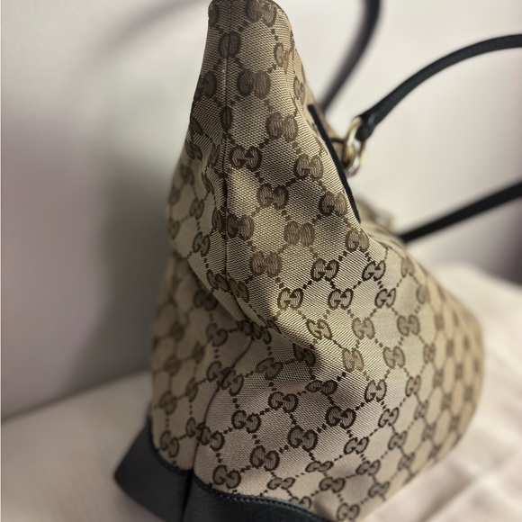 Gucci GG Canvas Bag w/ GG Charm - Picture 16 of 16